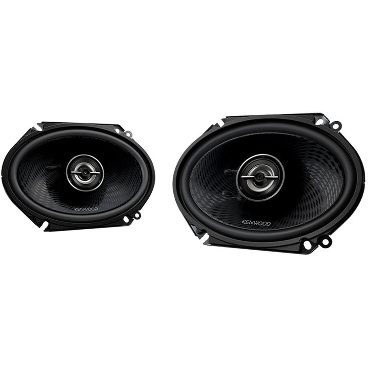 Kenwood - Haut-Parleurs de Voiture Ovales de 6 x 8 po à 2 Voies, Série Performance, 360 W, la Paire, Noir - Simple Boutique