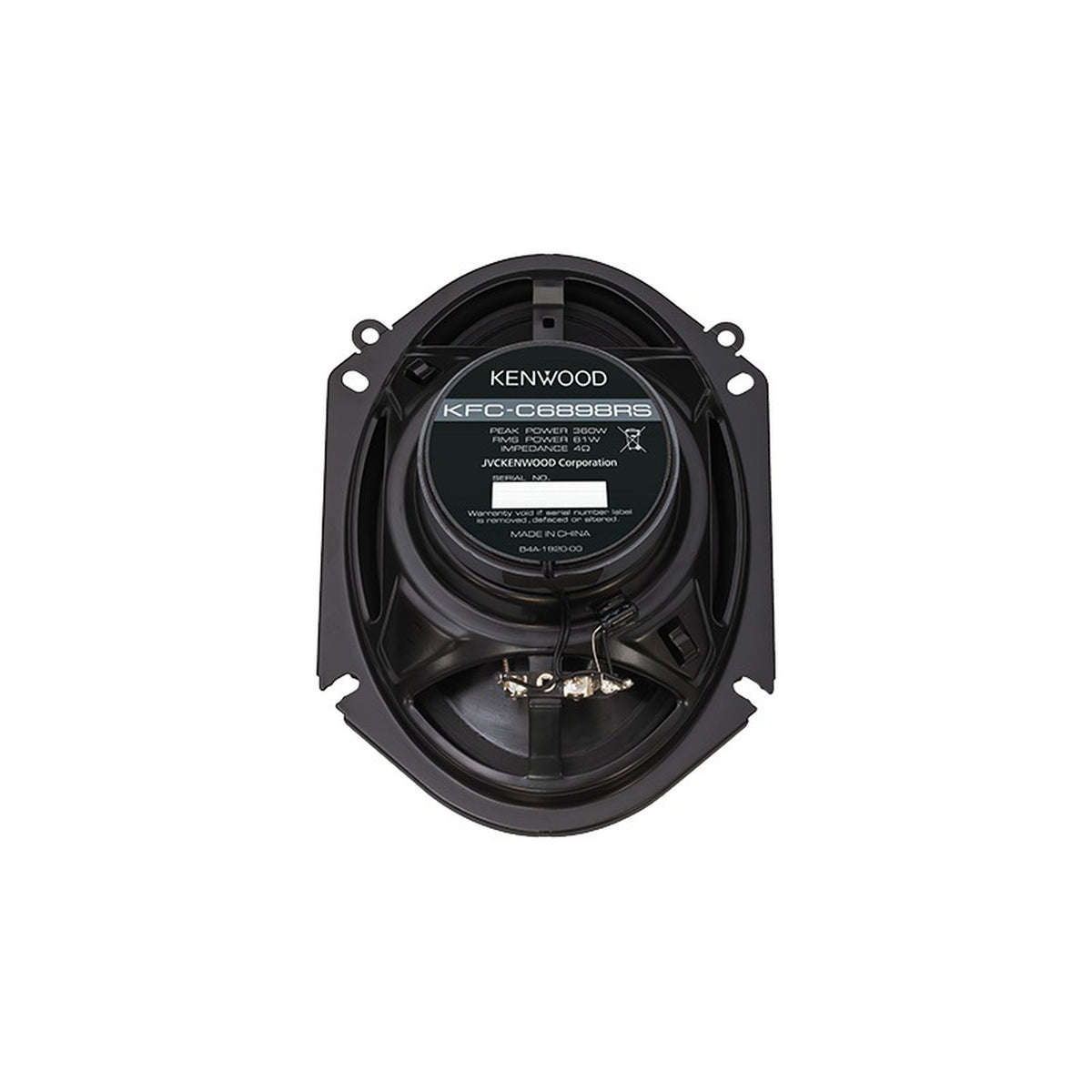 Kenwood - Haut-Parleurs de Voiture Ovales de 6 x 8 po à 2 Voies, Série Performance, 360 W, la Paire, Noir - Simple Boutique