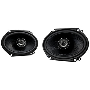 Kenwood - Haut-Parleurs de Voiture Ovales de 6 x 8 po à 2 Voies, Série Performance, 360 W, la Paire, Noir - Simple Boutique