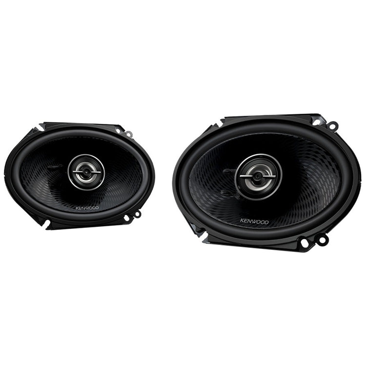 Kenwood - Haut-Parleurs de Voiture Ovales de 6 x 8 po à 2 Voies, Série Performance, 360 W, la Paire, Noir - Simple Boutique