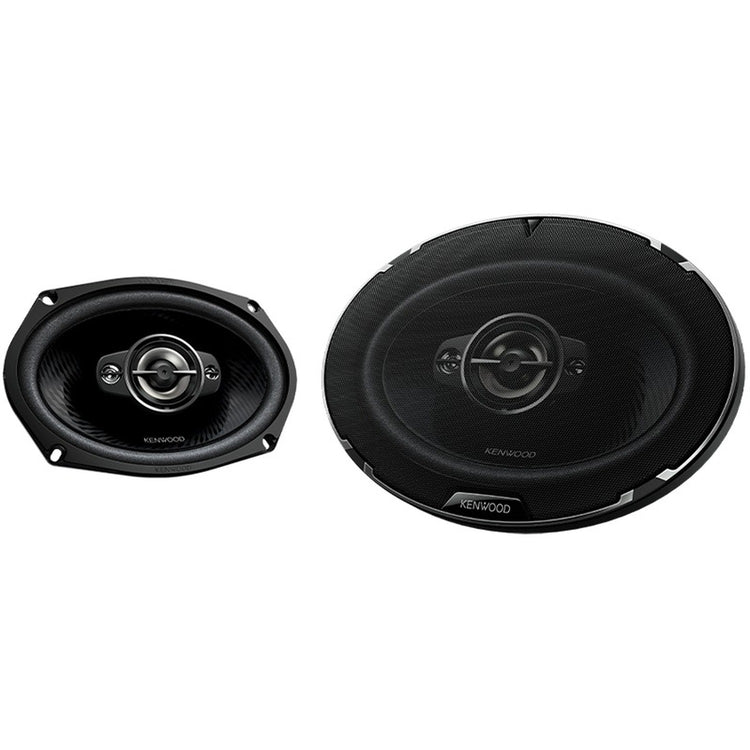 Kenwood - Haut-Parleurs de Voiture Ovales de 6 x 9 po à 4 Voies, Série Performance, 670 W, la Paire, Noir - Simple Boutique
