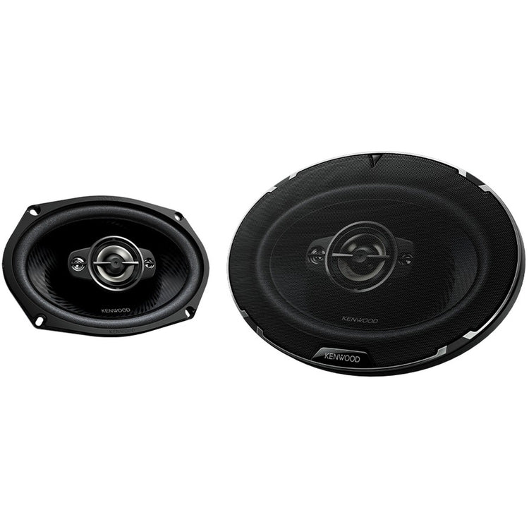 Kenwood - Haut-Parleurs de Voiture Ovales de 6 x 9 po à 4 Voies, Série Performance, 670 W, la Paire, Noir - Simple Boutique