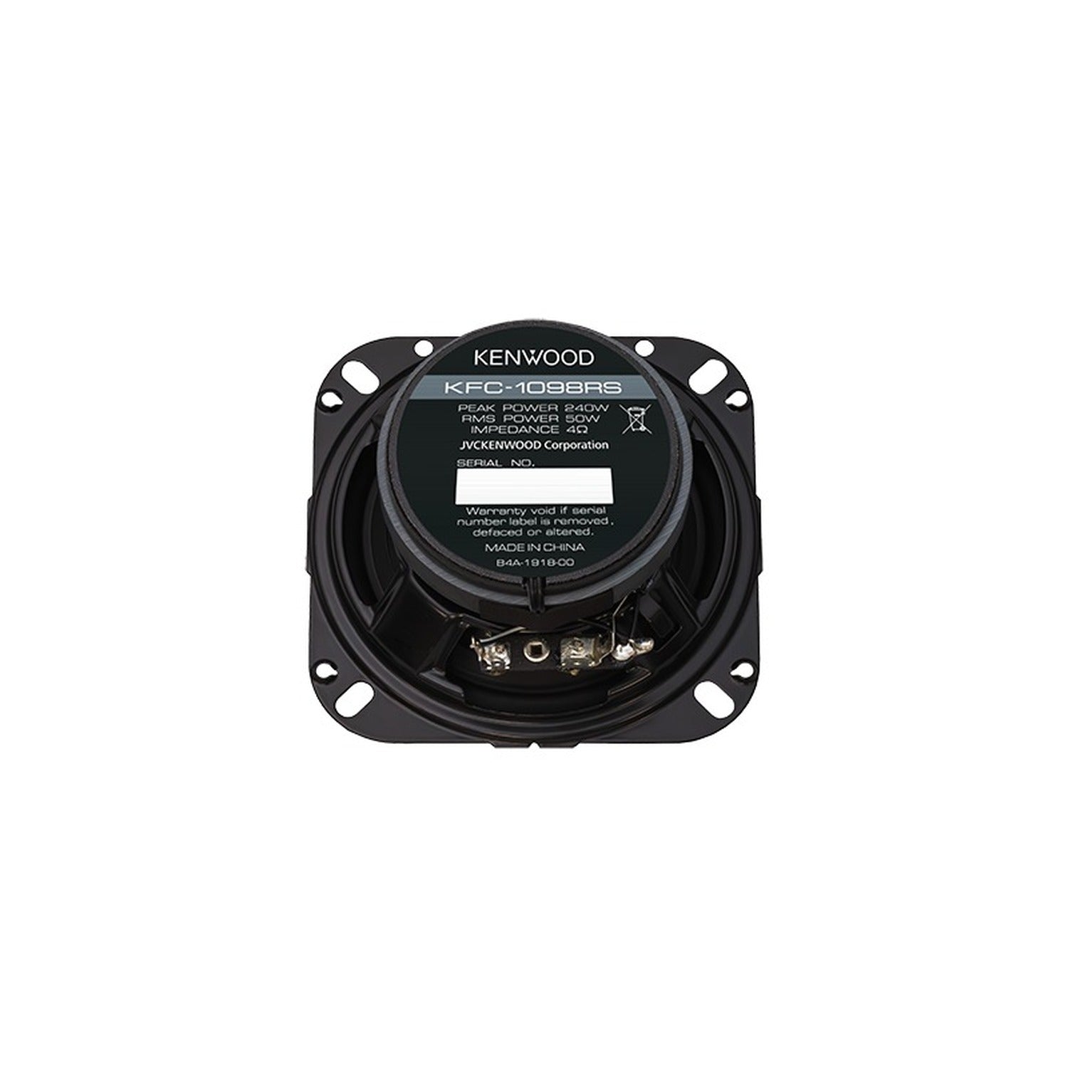 Kenwood - Haut-Parleurs de Voiture Ronds de 4 po à 2 Voies, Série Performance, 240 W, la Paire, Noir - Simple Boutique