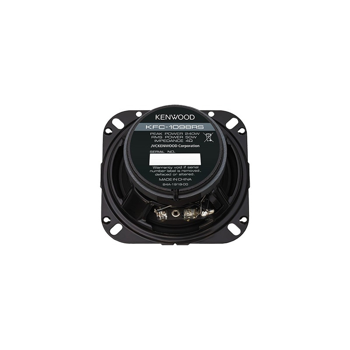 Kenwood - Haut-Parleurs de Voiture Ronds de 4 po à 2 Voies, Série Performance, 240 W, la Paire, Noir - Simple Boutique