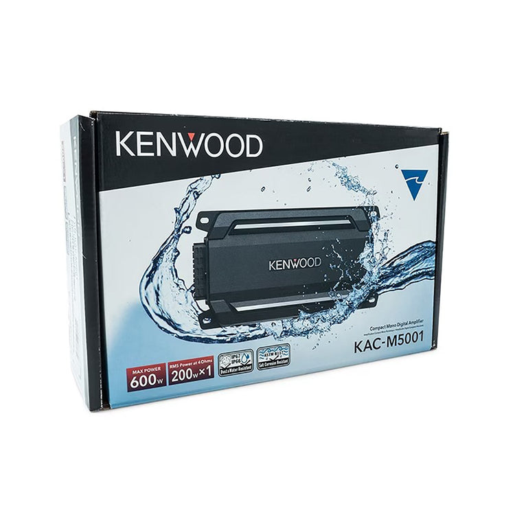 Kenwood - KAC-M5001 Amplificatieur Numérique Mono Compact Marine/Motorsport, Imperméable et Anti-poussière - Simple Boutique