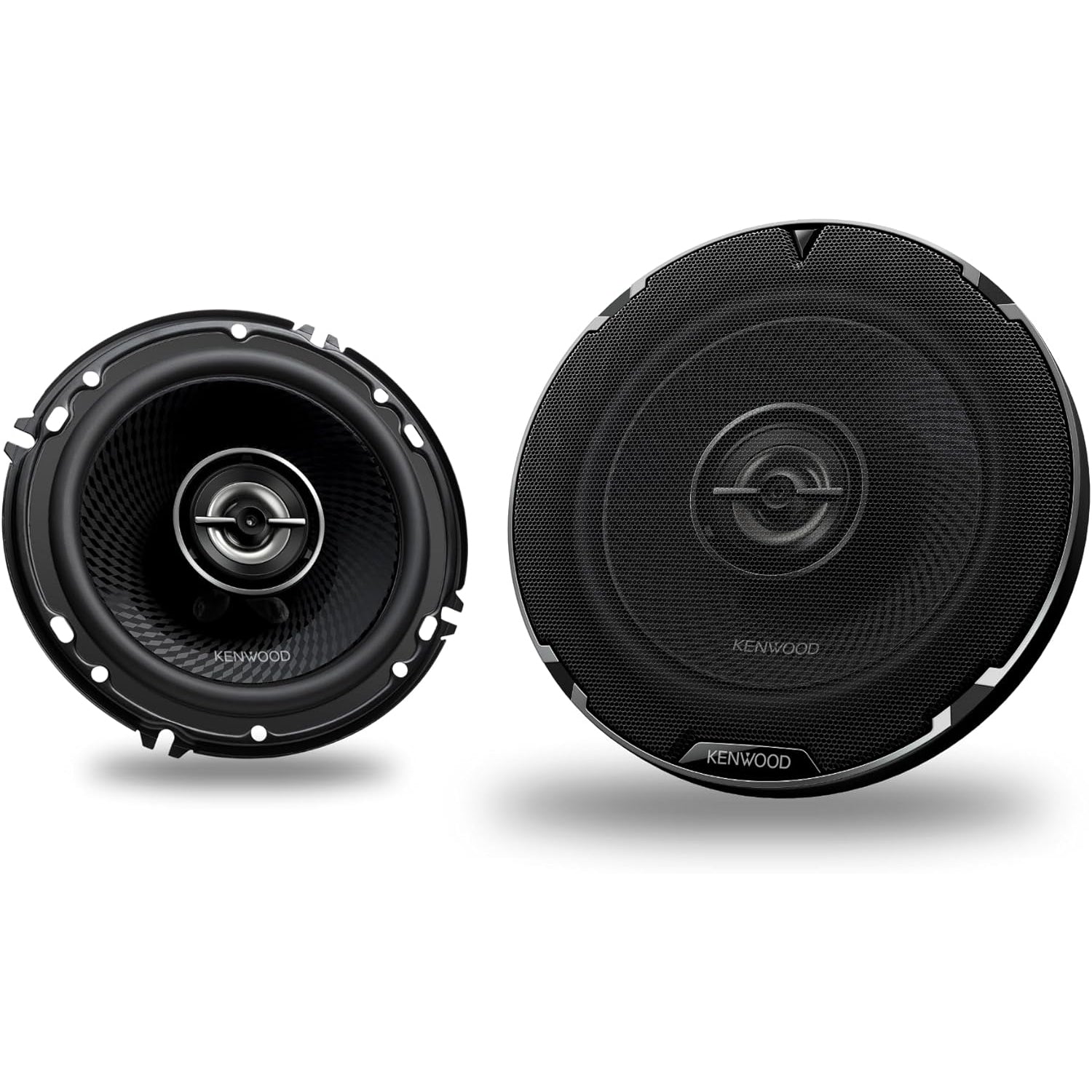 Kenwood KFC-1698RS Haut-Parleurs Ronds 2 Voies de 6,5 po 350W, Pour Voiture, Noir - Simple Boutique