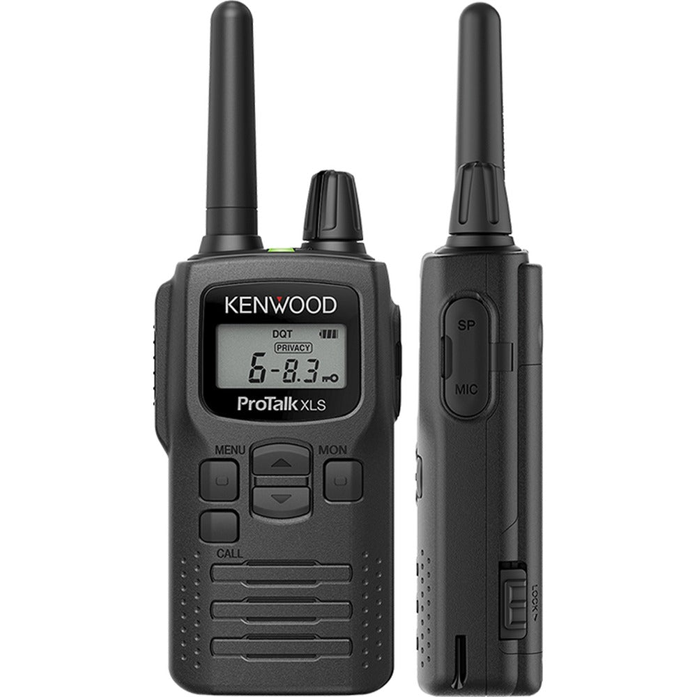 Kenwood PKT-300LFP - Radio Bidirectionnelle GMRS et FRS sans Licence, 2 W, 16 Canaux, avec Batterie, Chargeur et Étui - Simple Boutique