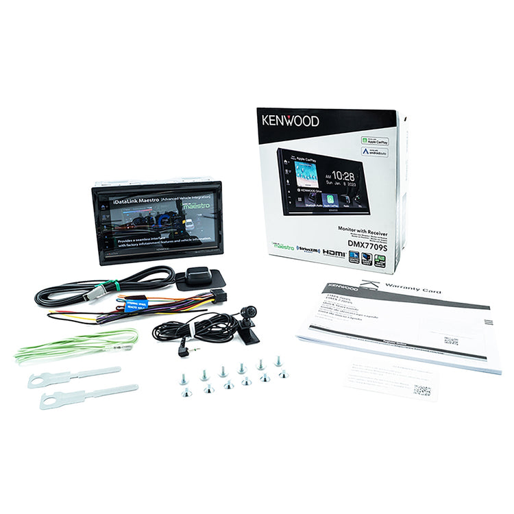 Kenwood - Récepteur Multimédia Numérique Avec Écran Tactile de 6.8", Bluetooth 4.2, Pour Voiture, Noir - Simple Boutique