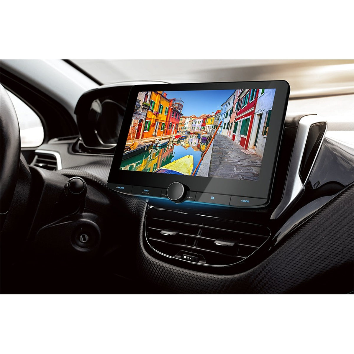 Kenwood - Récepteur Multimédia Numérique avec Écran Flottant HD de 10,1 po, Apple CarPlay et Android Auto Sans Fil, Pour Voiture, Noir - Simple Boutique