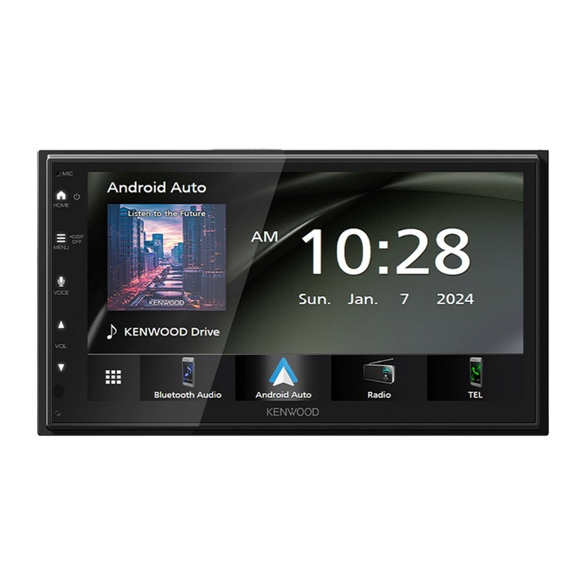 Kenwood - Récepteur Multimédia Numérique avec Écran Tactile de 6,8 po, Apple CarPlay et Android Auto par USB, Pour Voiture, Noir - Simple Boutique