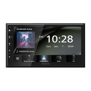 Kenwood - Récepteur Multimédia Numérique avec Écran Tactile de 6,8 po, Apple CarPlay et Android Auto par USB, Pour Voiture, Noir - Simple Boutique