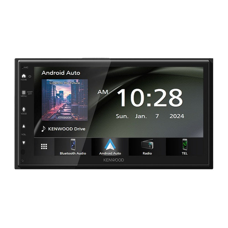 Kenwood - Récepteur Multimédia Numérique avec Écran Tactile de 6,8 po, Apple CarPlay et Android Auto par USB, Pour Voiture, Noir - Simple Boutique