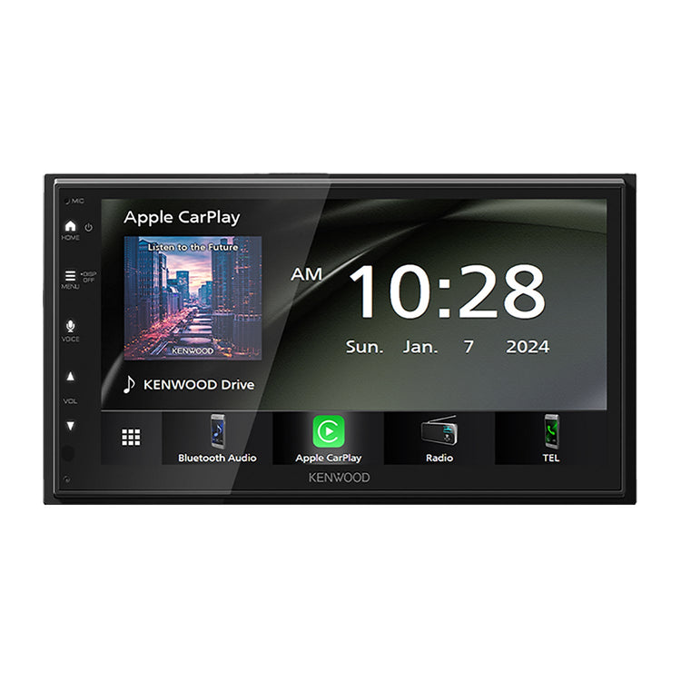 Kenwood - Récepteur Multimédia Numérique avec Écran Tactile de 6.8", Pour Voiture, Noir - Simple Boutique