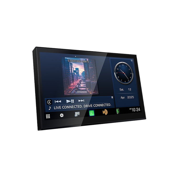 Kenwood - Récepteur Multimédia de Remplacement Direct avec Écran HD de 8 po, Apple CarPlay et Android Auto Sans Fil, Pour Voiture, Noir - Simple Boutique