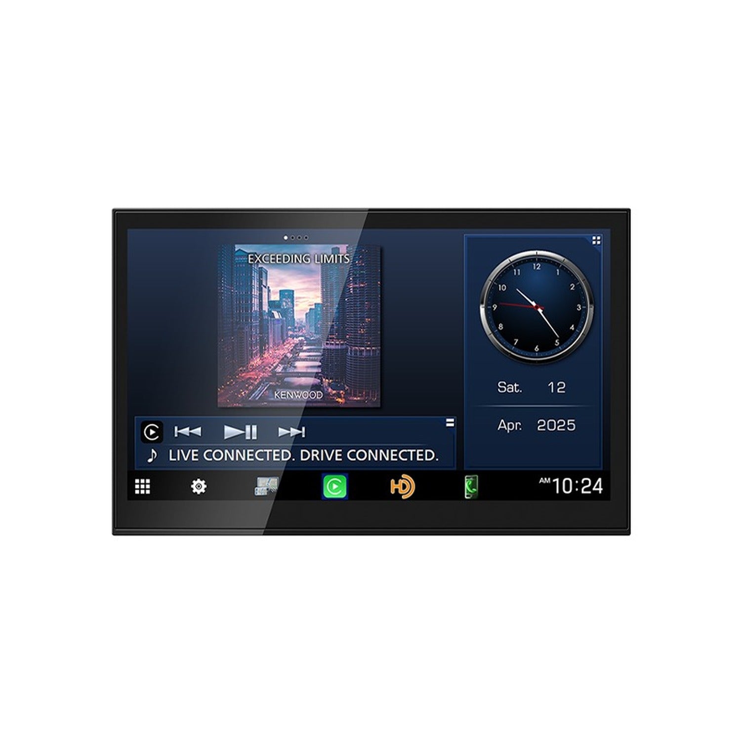 Kenwood - Récepteur Multimédia de Remplacement Direct avec Écran HD de 8 po, Apple CarPlay et Android Auto Sans Fil, Pour Voiture, Noir - Simple Boutique