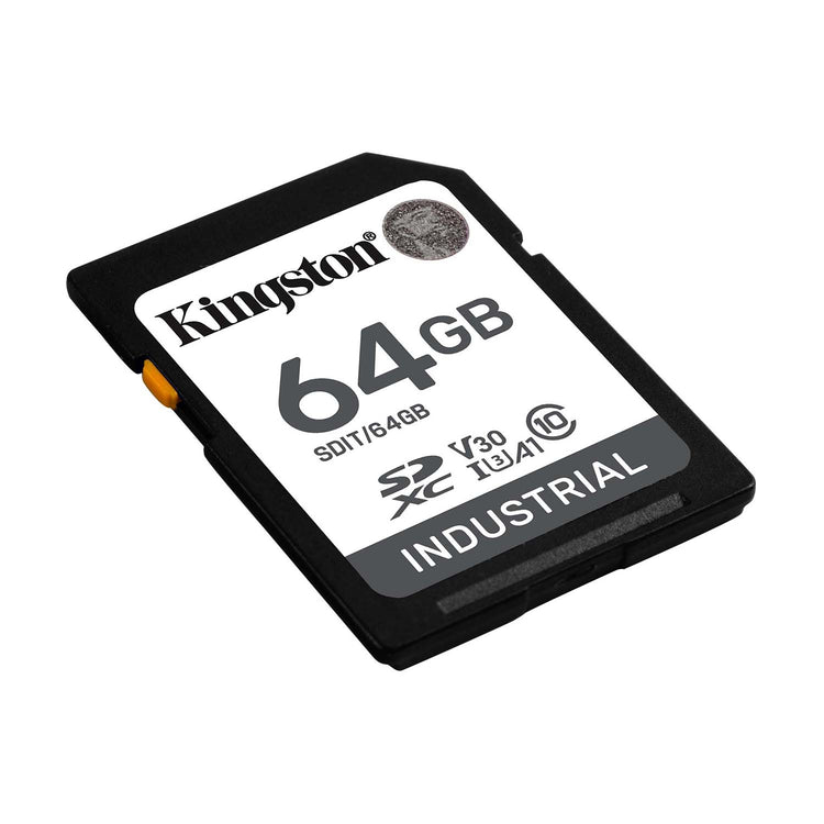 Kingston - Carte Mémoire SD Industrielle, Résistant aux Températures Extrêmes, Capacité de 64 Go - Simple Boutique