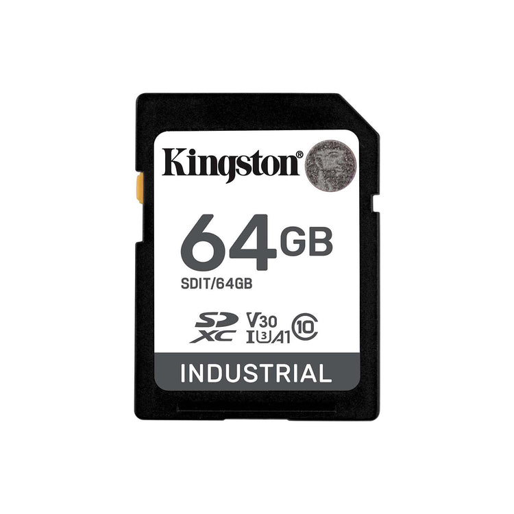 Kingston - Carte Mémoire SD Industrielle, Résistant aux Températures Extrêmes, Capacité de 64 Go - Simple Boutique