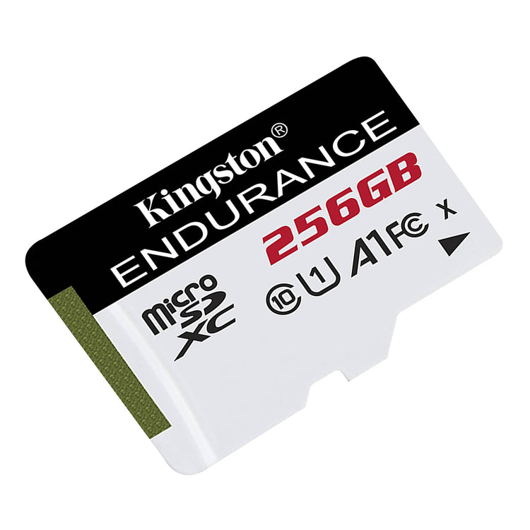 Kingston - Carte Mémoire microSD Haute Endurance, 95R/30W C10 A1 UHS-I, Capacité de 256 Go - Simple Boutique