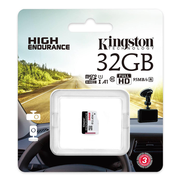 Kingston - Carte Mémoire microSD Haute Endurance, 95R/30W C10 A1 UHS-I, Capacité de 32 Go - Simple Boutique