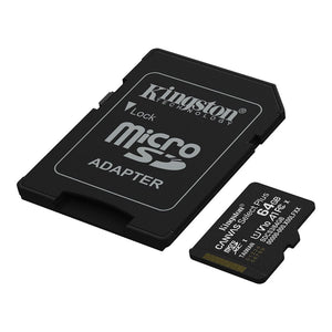 Kingston Carte Micro SD 64GB Canvas Select Plus 100R A1 C10 Carte + Adapteur - Simple Boutique