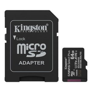 Kingston Carte Micro SD 64GB Canvas Select Plus 100R A1 C10 Carte + Adapteur - Simple Boutique