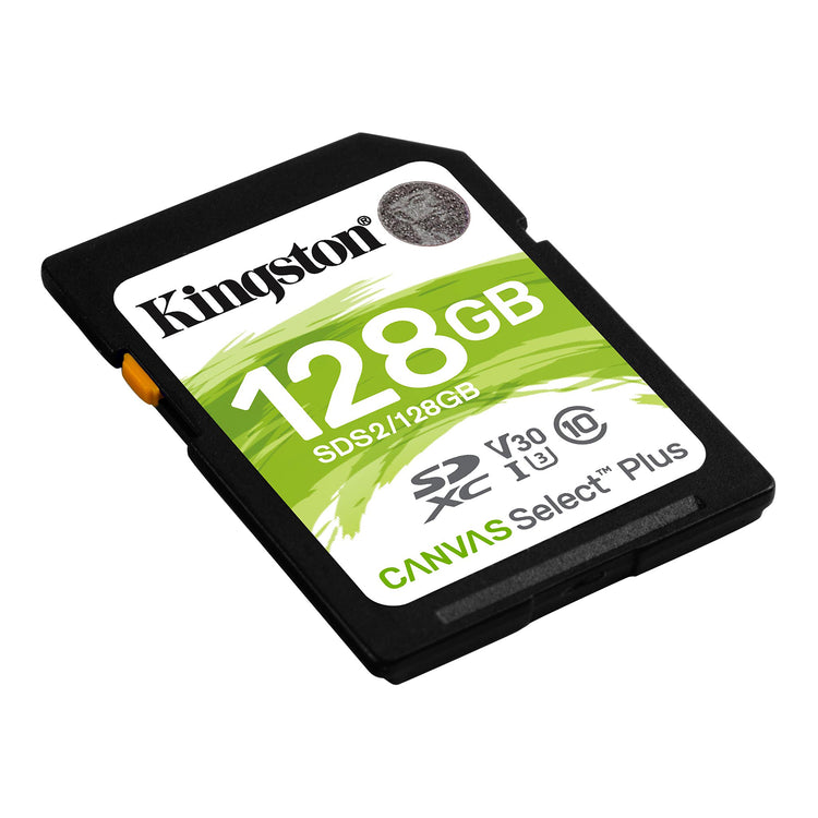 Kingston - Carte SD Canvas Select Plus, 100R C10 UHS-I U1 V10, Capacité de 128 Go - Simple Boutique
