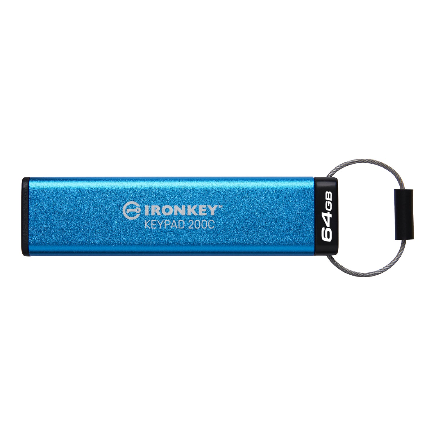 Kingston - Clé USB-C à Cryptage IronKey Keypad série 200, Certifié FIPS 140-3 Niveau 3 (en attente), Capacité de 64 Go - Simple Boutique
