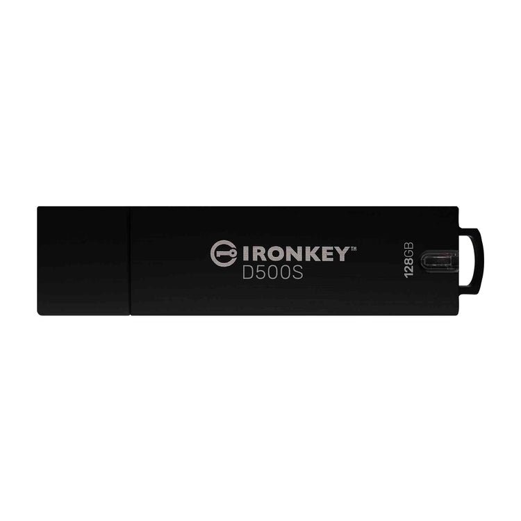 Kingston - Clé USB à Cryptage IronKey D500S, Certifié FIPS 140-3 niveau 3 (en attente), Capacité de 128 Go - Simple Boutique
