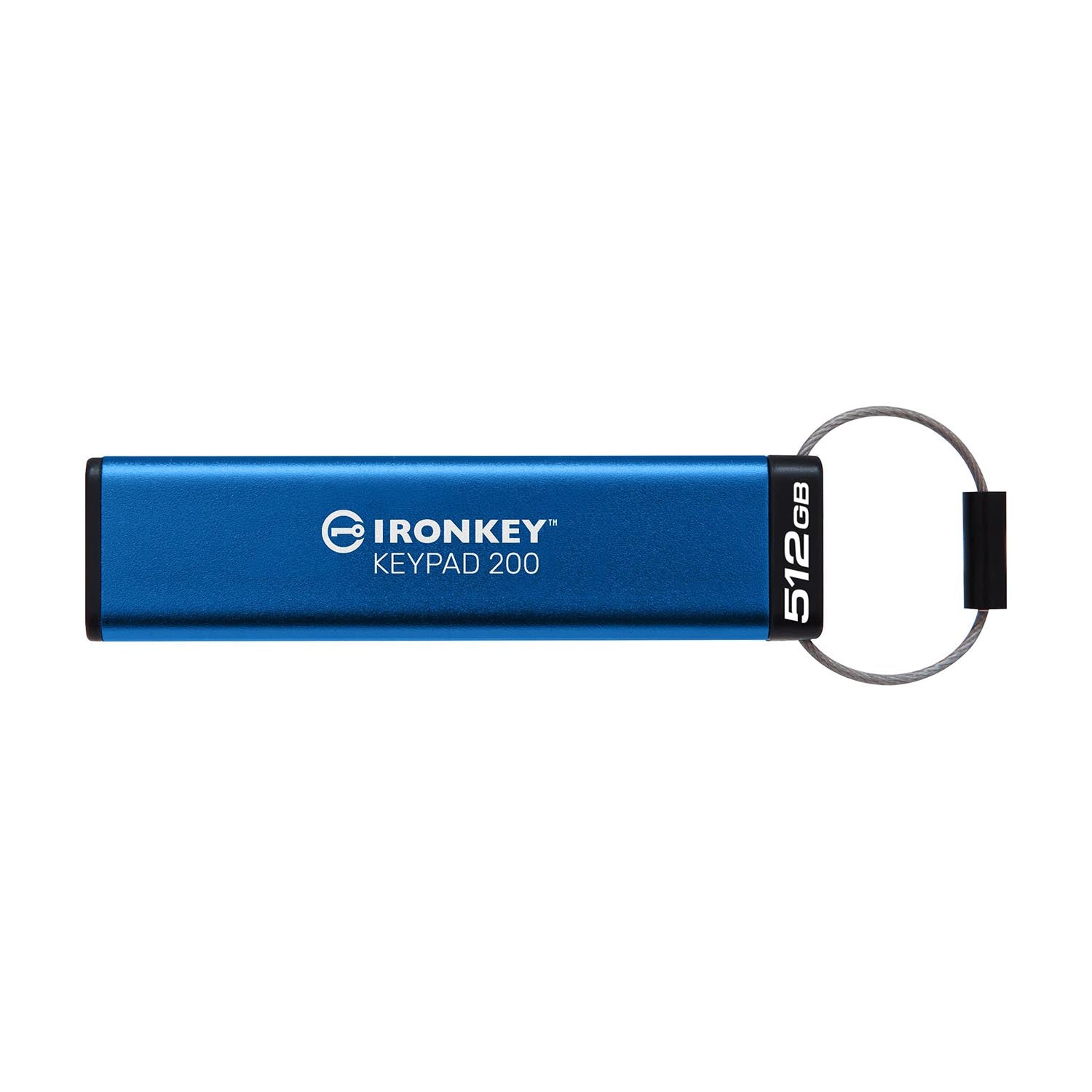 Kingston - Clé USB à Cryptage IronKey Keypad série 200, Certifié FIPS 140-3 Niveau 3 (en attente), Capacité de 512 Go - Simple Boutique