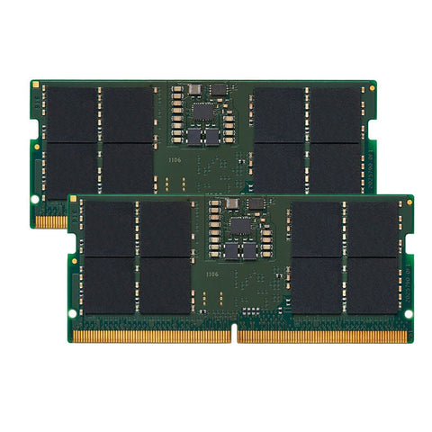 Kingston - Ensemble de Modules de Mémoires DDR5 32GO (2x16GO), 5200MT/s, Non-ECC Unbuffered SODIMM CL42 1RX8