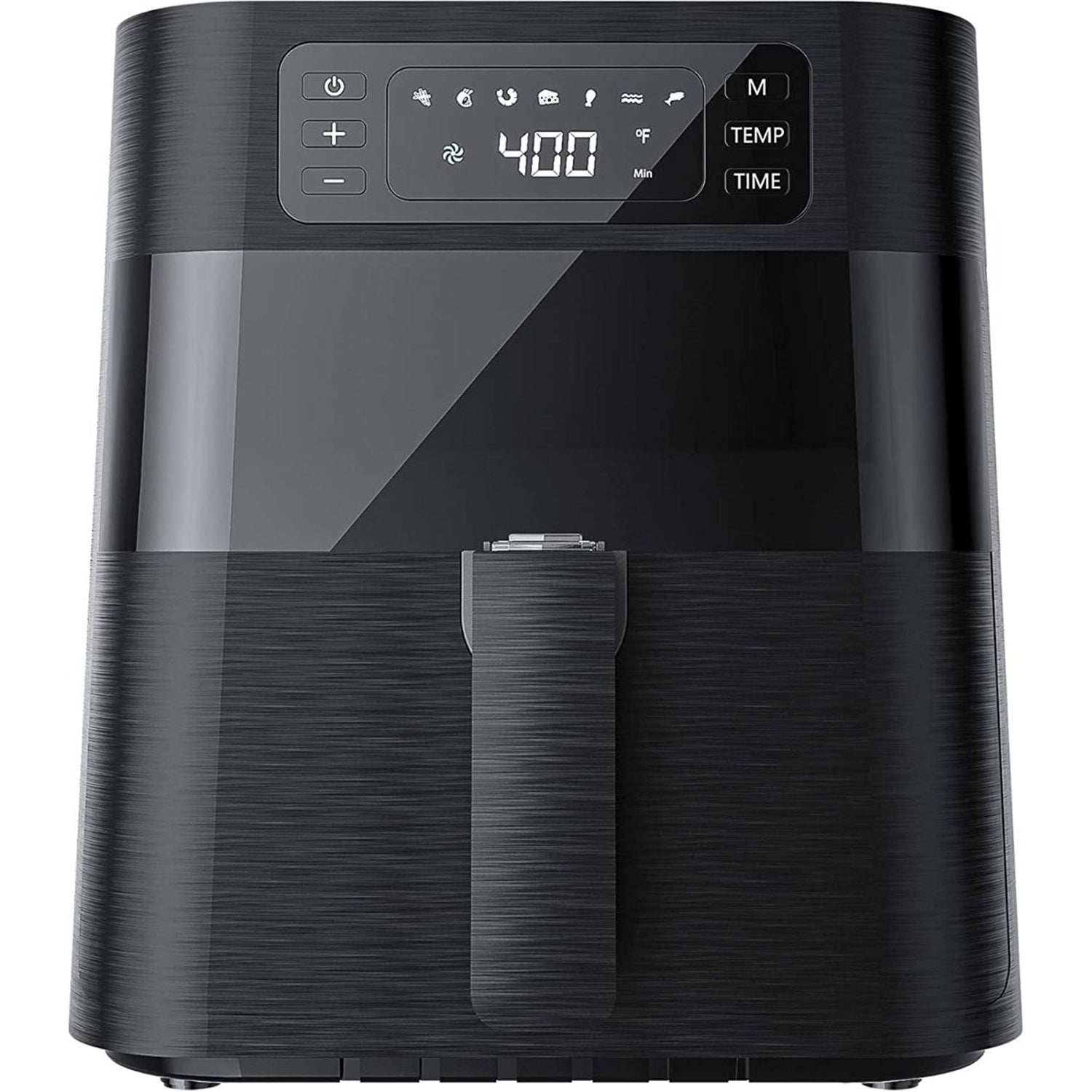 Kuppet - Friteuse à Air avec 7 Préréglages, Capacité de 5.8 Litres, 1700 Watts, Panier Anti-Adhésif, Noir - Simple Boutique