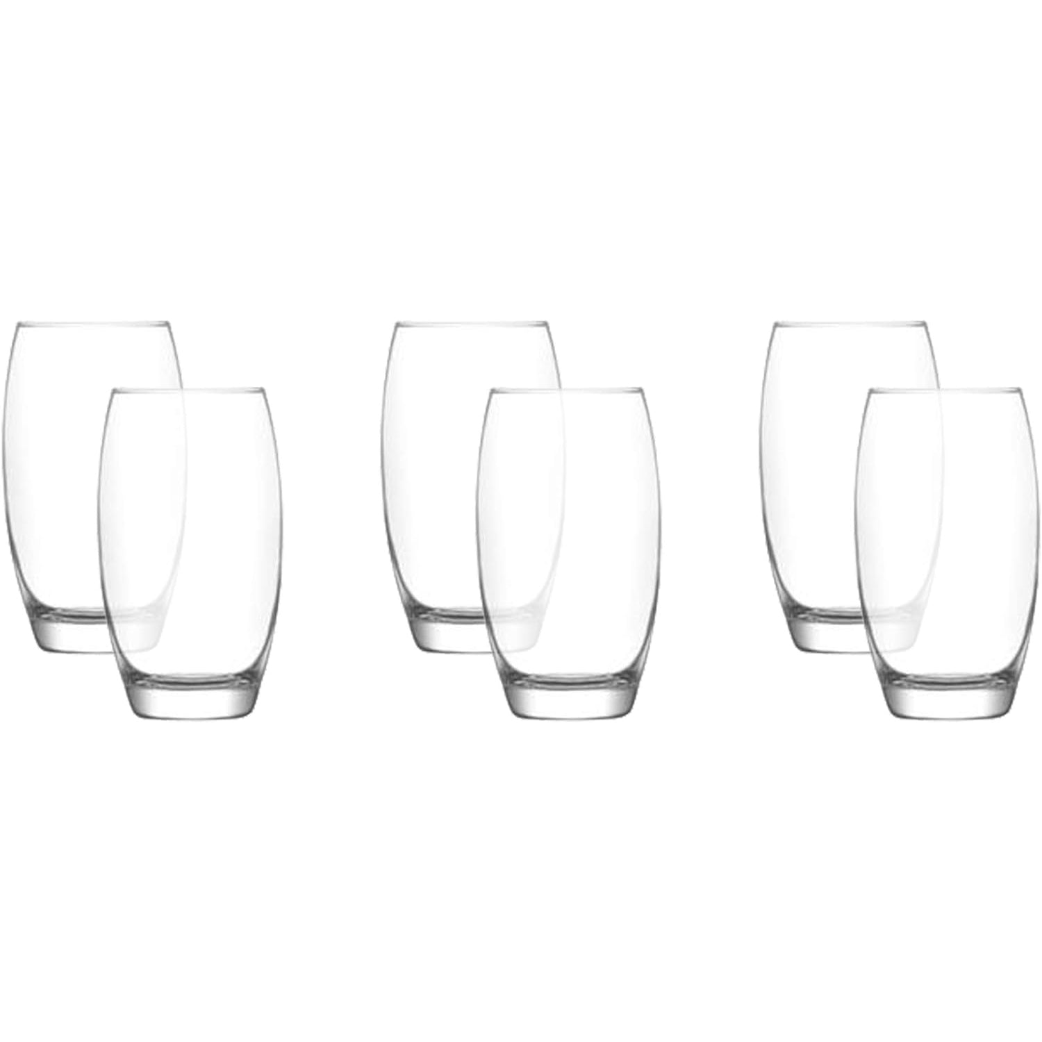 LAV - Ensemble de 6 Verres à Cocktail Empire Highball, Capacité de 510mL, Vont au Lave-Vaiselle - Simple Boutique