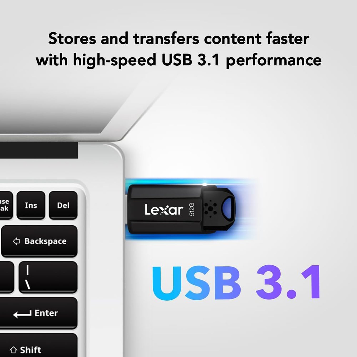 Lexar - Clé USB 3.1 JumpDrive S80, Jusqu'à 150 Mo/s en Lecture, Capacité de 64GO - Simple Boutique