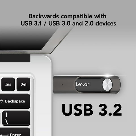 Lexar - Clé USB 3.2 GEN 1 JumpDrive P30, Jusqu'à 450mo/s en Lecture, Capacité de 128GO