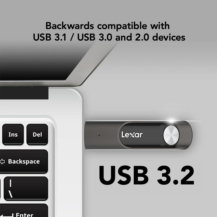 Lexar - Clé USB 3.2 GEN 1 JumpDrive P30, Jusqu'à 450mo/s en Lecture, Capacité de 512GO - Simple Boutique