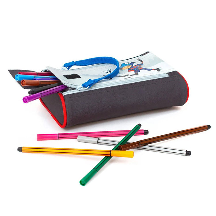 Louis Garneau - Étui à Crayon avec 2 Fermetures Éclaires, Grande Ouverture, Collection Hockey - Simple Boutique