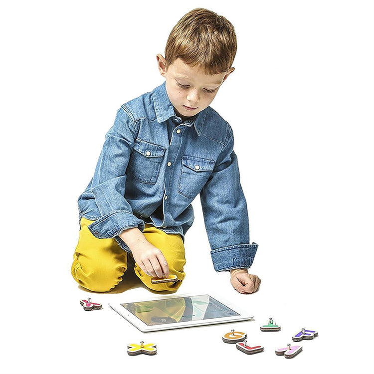 Marbotic - Ensemble de Lettres et de Chiffres Intelligents en Bois pour Tablette, Pour Enfants de 3 à 5 ans - Simple Boutique