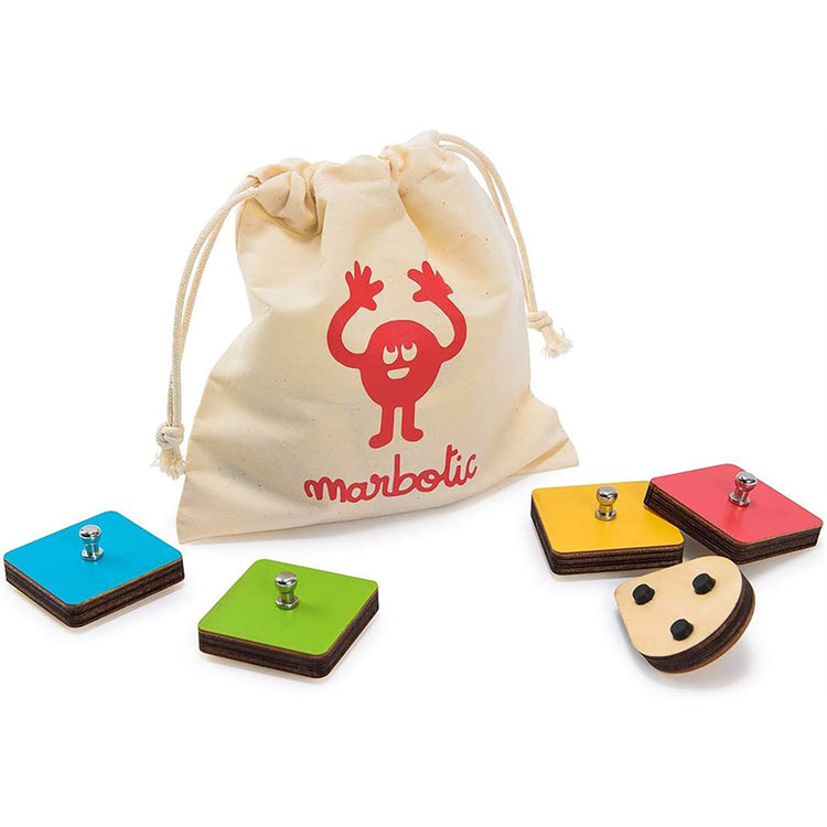 Marbotic - Formes et Couleurs en Bois Intelligent pour Tablette, Pour Enfants de 3 à 5 ans - Simple Boutique