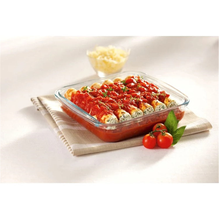 Marinex - Ensemble de 2 Plats de Cuisson en Verre, Température Maximum de 572 Fahrenheit - Simple Boutique