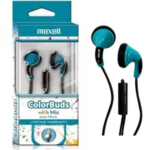 Maxell Colorbuds Écouteurs Boutons Avec Microphone - Bleu - Simple Boutique
