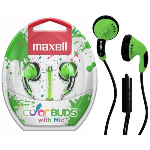 Maxell Colorbuds Écouteurs Boutons Avec Microphone - Vert - Simple Boutique