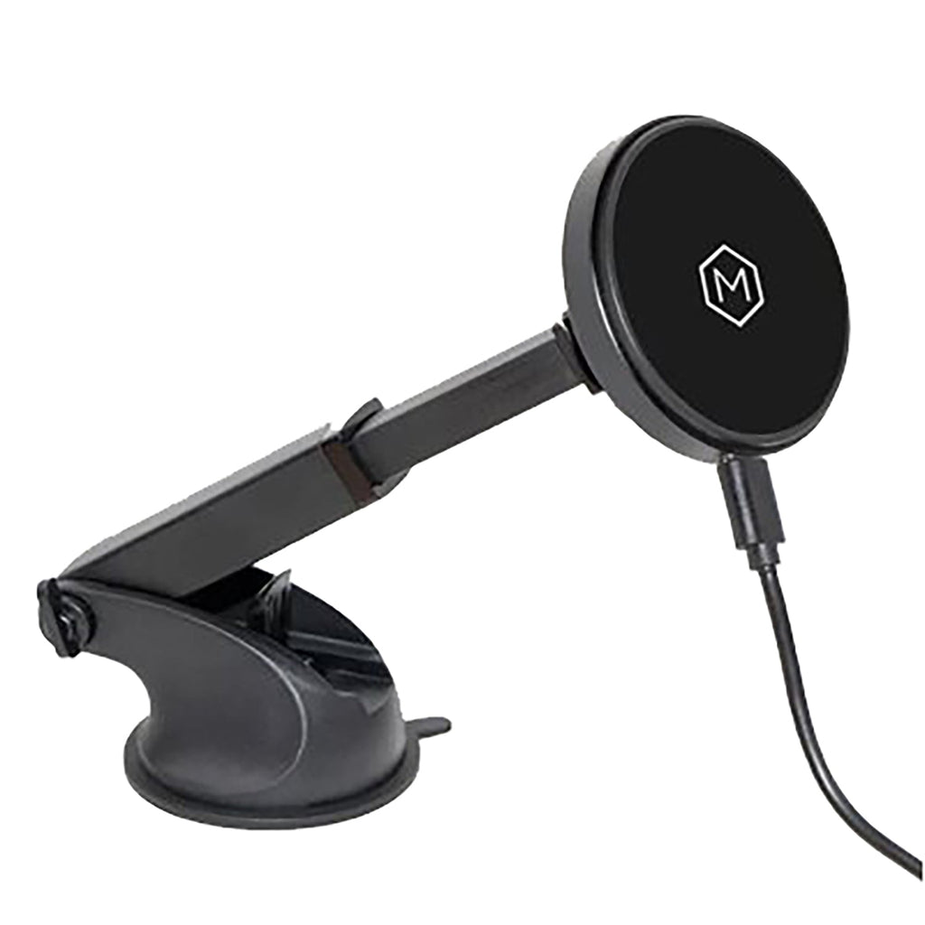 MightyMount - Support de Téléphone Magnétique Magsafe, Avec Chargeur sans-fil, Pour Tableau de Bord de Voiture, Noir