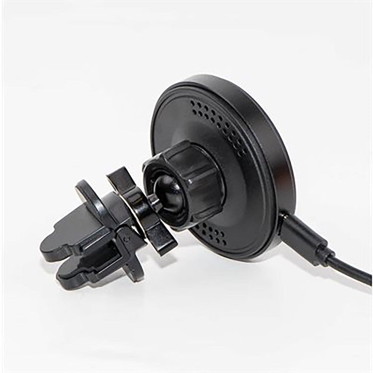 MightyMount - Support de Téléphone Magnétique Magsafe avec Chargeur Sans-Fil pour Grille d'aération de Voiture, Noir - Simple Boutique