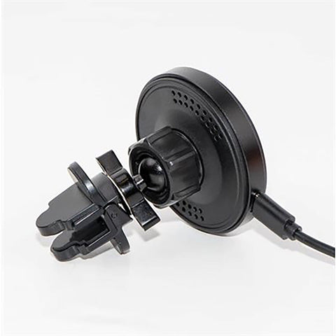 MightyMount - Support de Téléphone Magnétique Magsafe avec Chargeur Sans-Fil pour Grille d'aération de Voiture, Noir