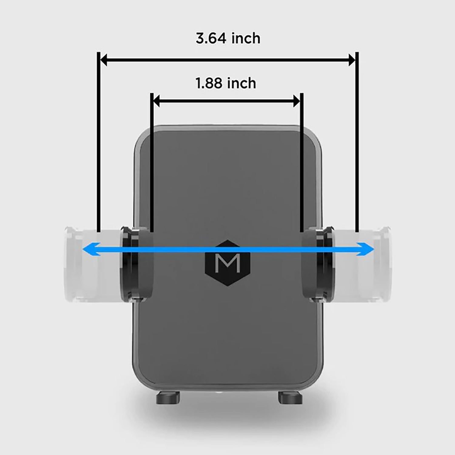MightyMount - Support de Téléphone pour Grille d'aération de Voiture, Noir - Simple Boutique