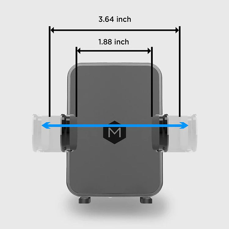MightyMount - Support de Téléphone pour Grille d'aération de Voiture, Noir - Simple Boutique