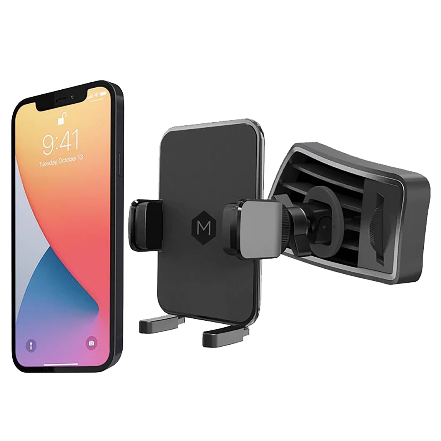 MightyMount - Support de Téléphone pour Grille d'aération de Voiture, Noir - Simple Boutique
