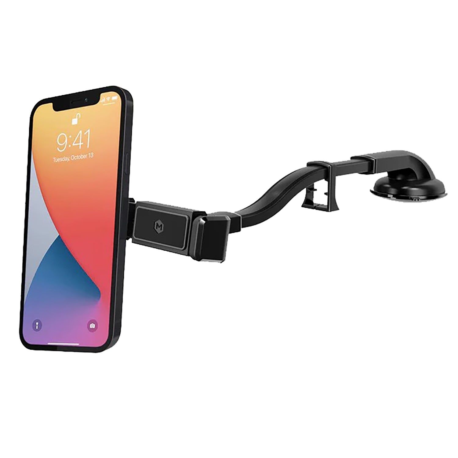 MightyMount - Support de Téléphone pour Tableau de Bord ou Parre-Brise de Voiture, Noir - Simple Boutique