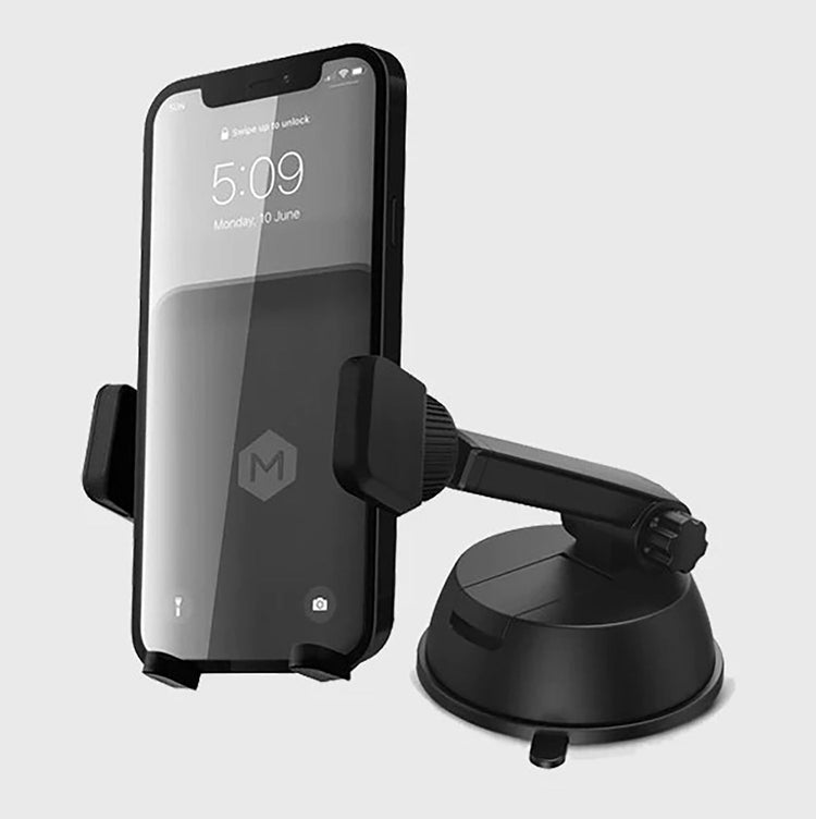 MightyMount - Support de Téléphone pour Tableau de Bord ou Parre-brise de Voiture, Noir - Simple Boutique