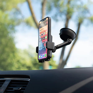 MightyMount - Support de Téléphone pour Tableau de Bord ou Parre-brise de Voiture, Noir - Simple Boutique